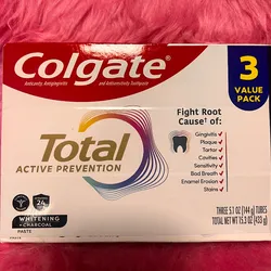 Pasta dental Colgate total active prevention 