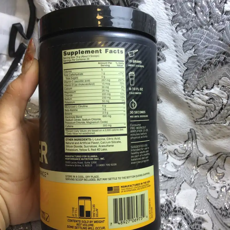 Pre- entreno sabor a mango 