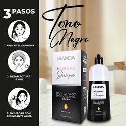 Shampoo color negro