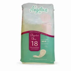 Almohadillas sanitarias Angélica de 18 u sin alas
