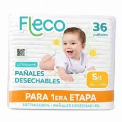 Pañales desechables para bebé 36 u