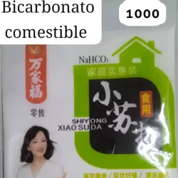 Bicarbonato de sodio comestible 200 gramos 