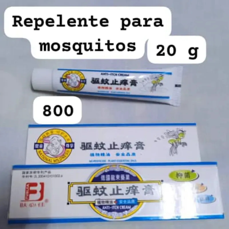 Crema repelente de mosquitos 20 gramos, sirve para los niños 