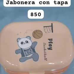 Jabonera grande con tapa 