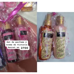 Juego de Perfume y crema de victoria secret 