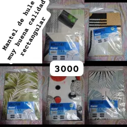 Mantel de hule rectangular 