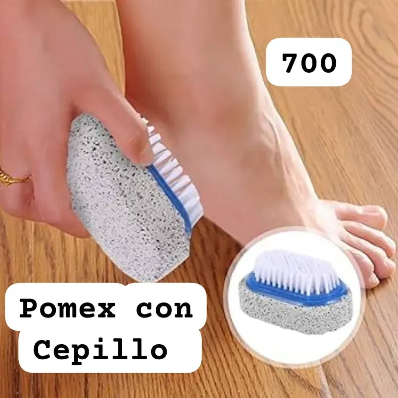 Piedra pomex con cepillo 