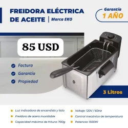 Freidora Eléctrica de Aceite [3 Lts]