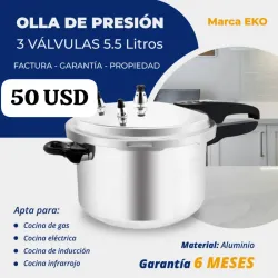 Olla de Presión de 3 Válvulas 