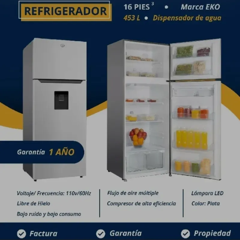 Refrigerador de 16³ con Dispensador