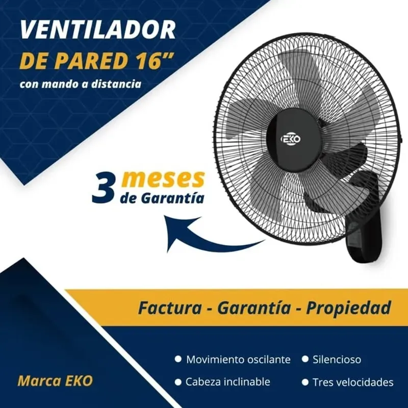 Ventilador EkO de Pared
