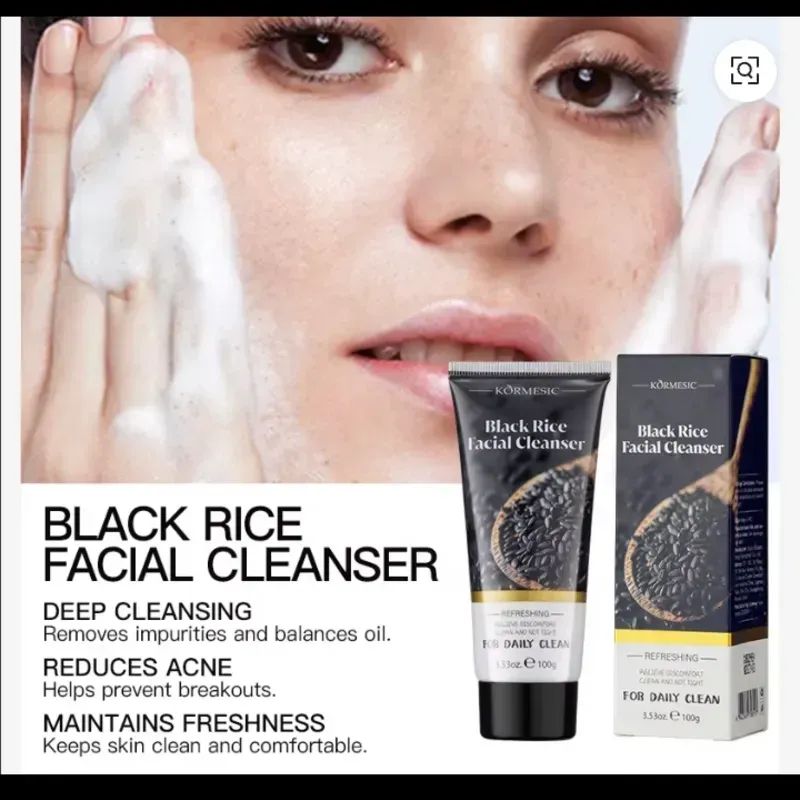 Limpiador Facial de Arroz Negro