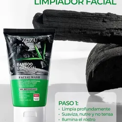 Limpiador Facial de Carbón Bambú