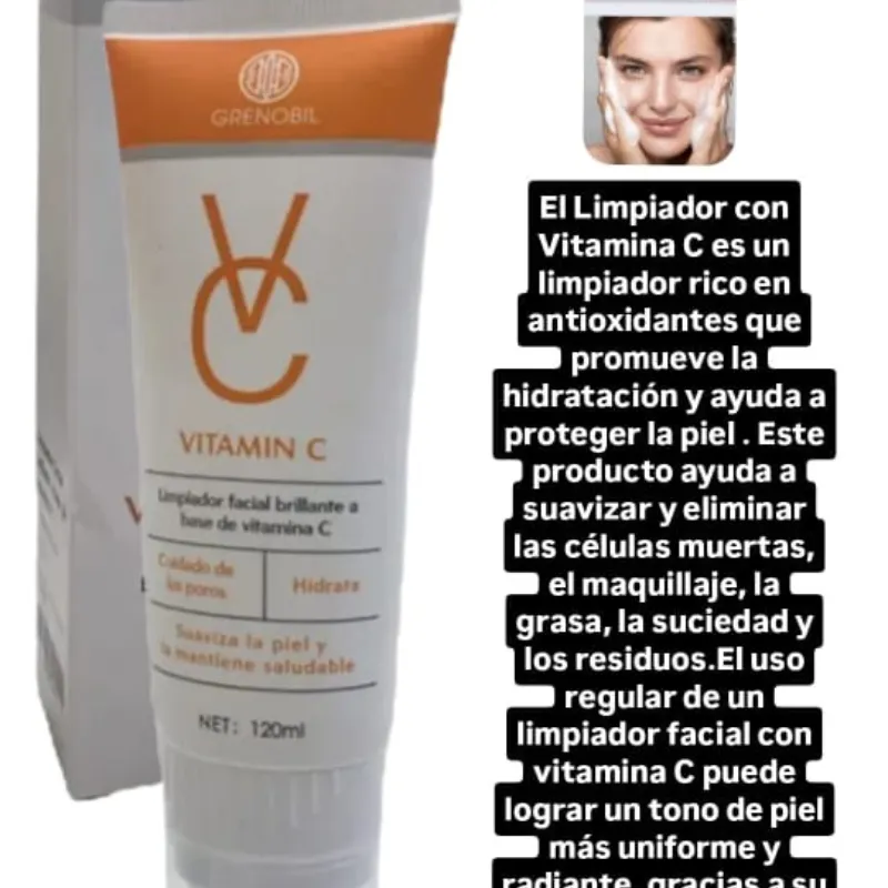 Limpiador facial de vitamina c