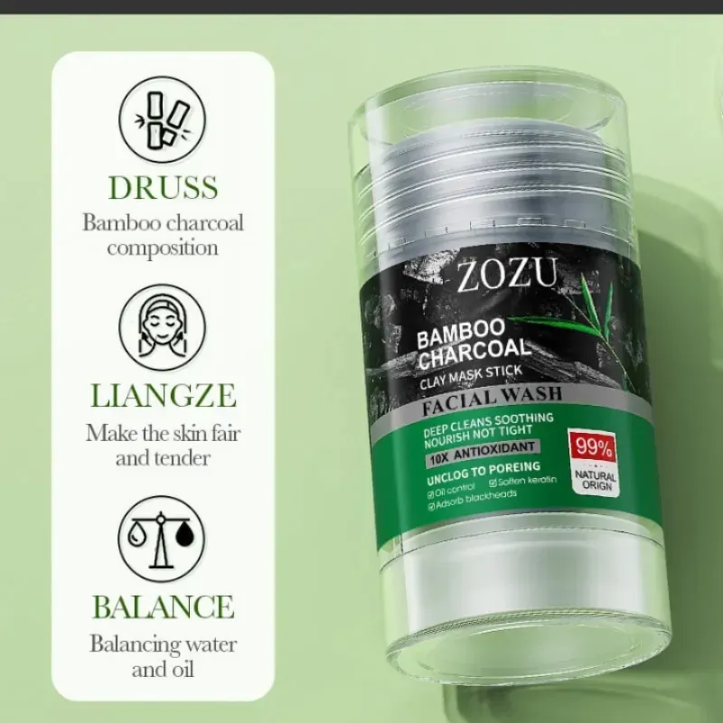 Mascarilla de Carbón de bambú en barra