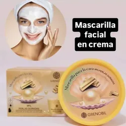 Mascarilla Facial de Perlas Doradas