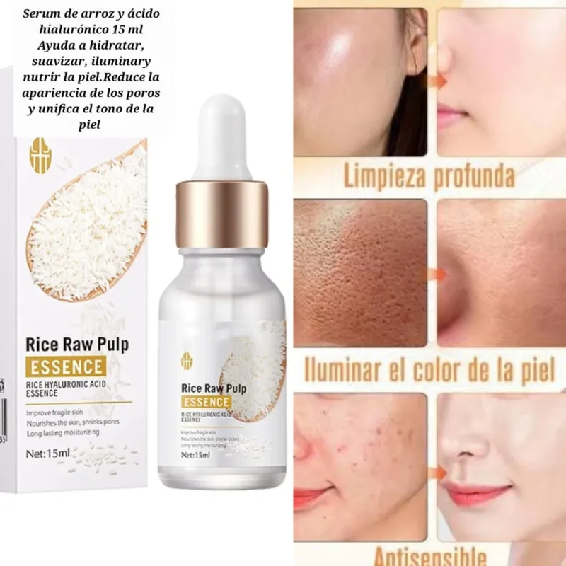 Serum de arroz y ácido hialurónico
