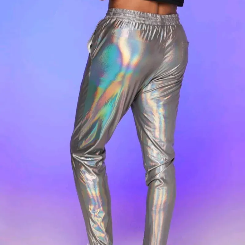 Pantalón silver holográfico 