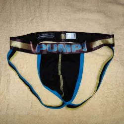 Suspensorio PUMP! Negro y azul