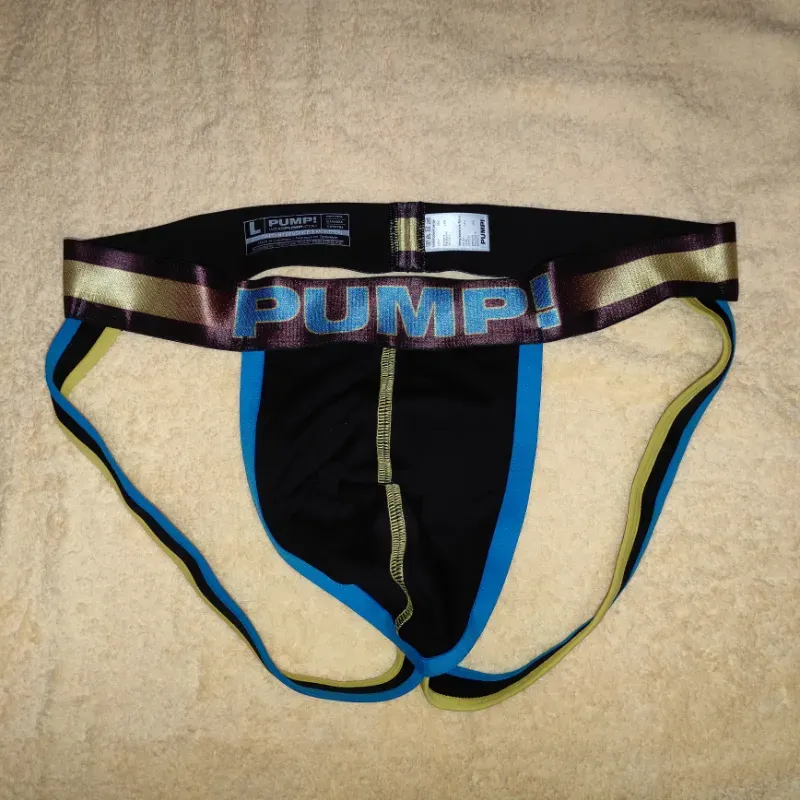 Suspensorio PUMP! Negro y azul