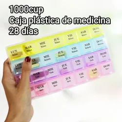 Caja plástica para organizar medicinas 