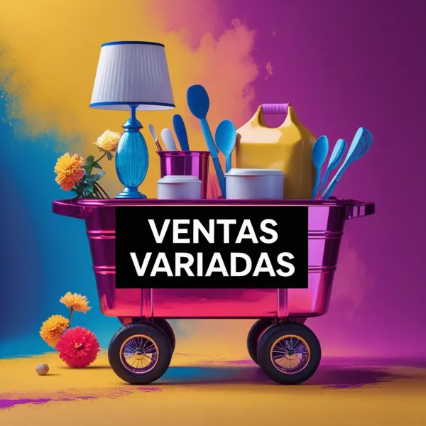 En Ventas para el hogar encuentras todo lo que necesitas para tu hogar. Ofrecemos una amplia variedad de útiles domésticos, desde artículos de limpieza y cocina hasta decoración y organización, todo a precios accesibles. ¡Hacemos de tu hogar un lugar más funcional y acogedor!"