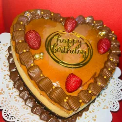 ChocoFlanes en forma de corazón 