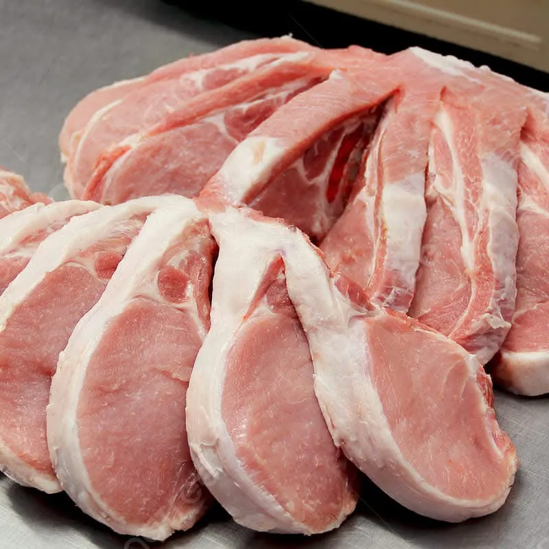 Paquetes de chuletas de cerdo 