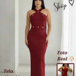 🍂 Vestido con  Adornos de Huecos 🍂