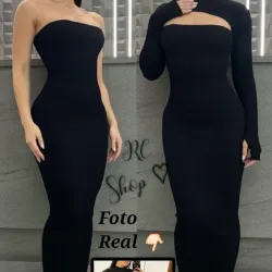 🖤 ~ Vestido  Con pieza individual ~🖤