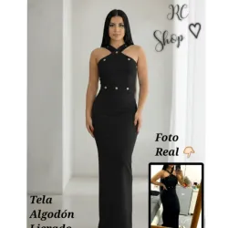 🍂 Vestido con  Adornos de Huecos 🍂