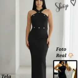 🍂 Vestido con  Adornos de Huecos 🍂