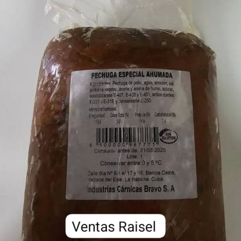 Jamón Fiambre de Pechuga de Pollo Ahumada de 3.5kg