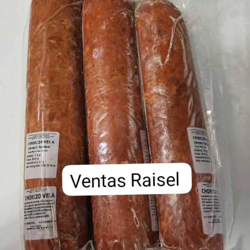 Pqt de Chorizos Vela de 1kg el estuche pesa 3kg 