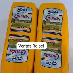 Queso Gouda Alemán de 3.2kg entero y por mitades también se vende 