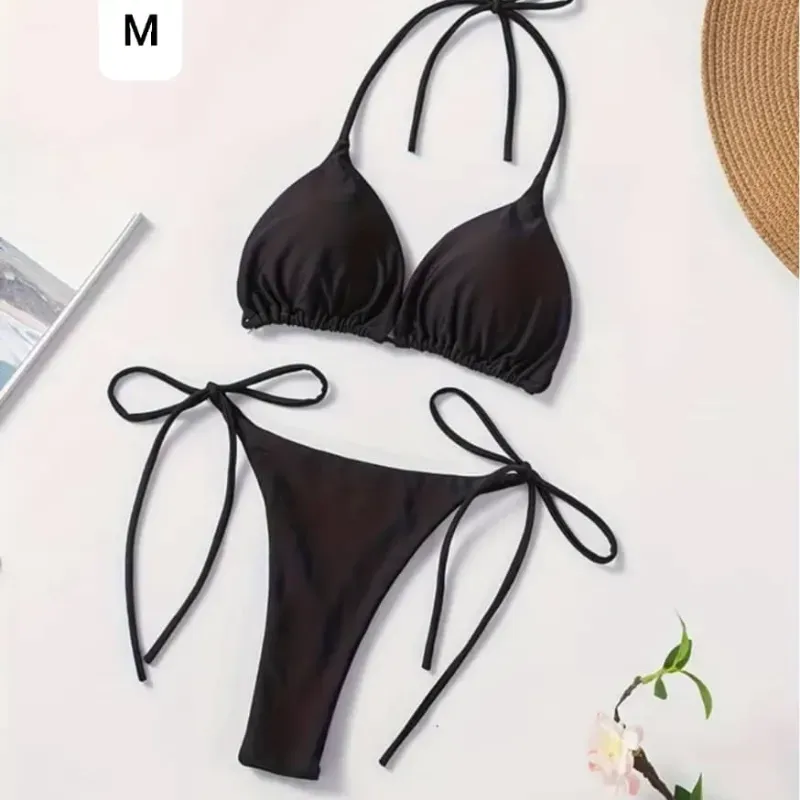 Bikini carmelita oscuro