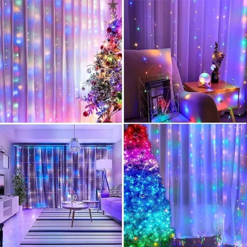 Cortinas de luces led, Decoraciones 🎀🎈 Ventas Shein El Yerro