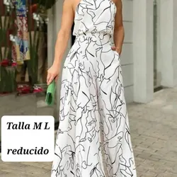 Monopantaloneta blanco estampado