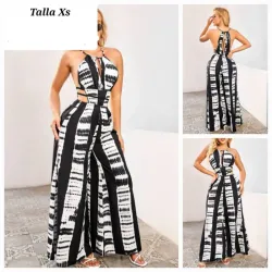 Monopantaloneta negro y blanco