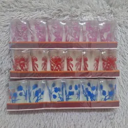 Set de 6 vasos de cristal