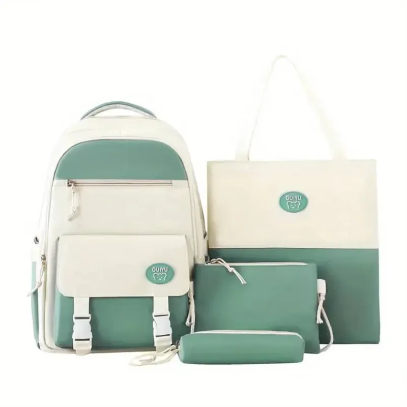 Set de mochilas verde