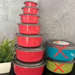 Set de 7 pozuelos plásticos