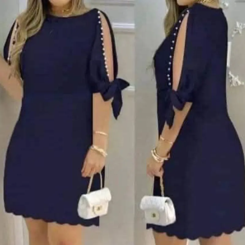 Vestido azul marino corto