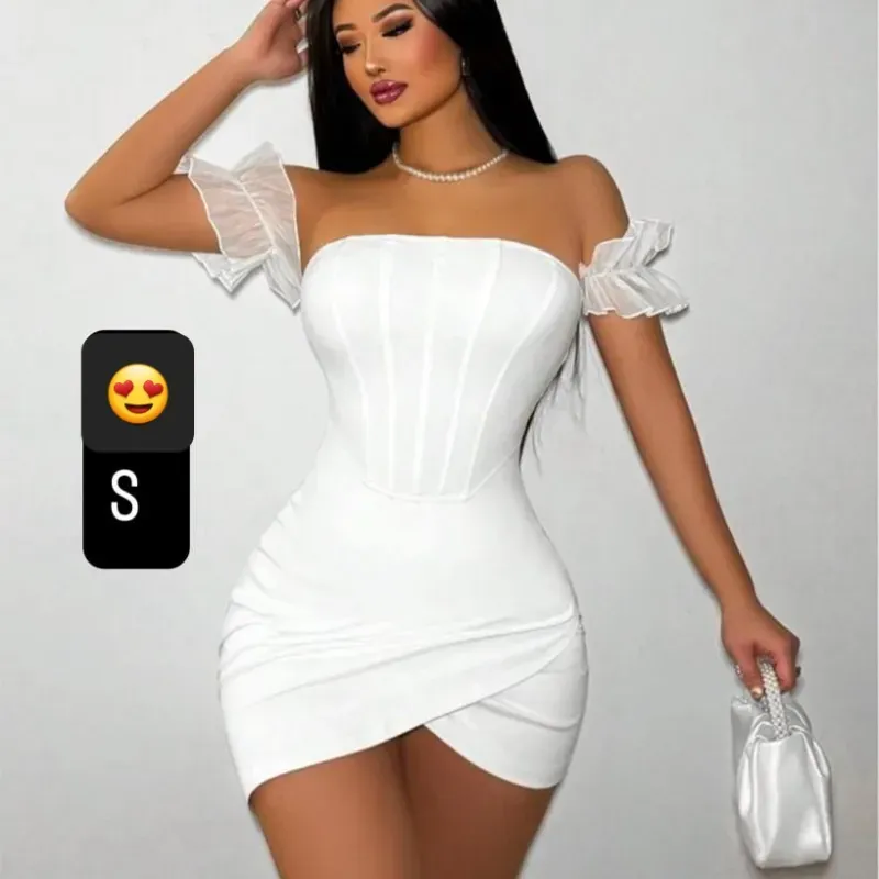 Vestido blanco corto