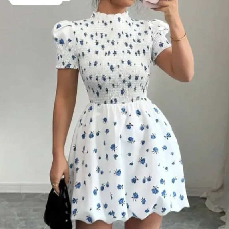 Vestido blanco corto