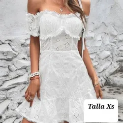 Vestido blanco corto