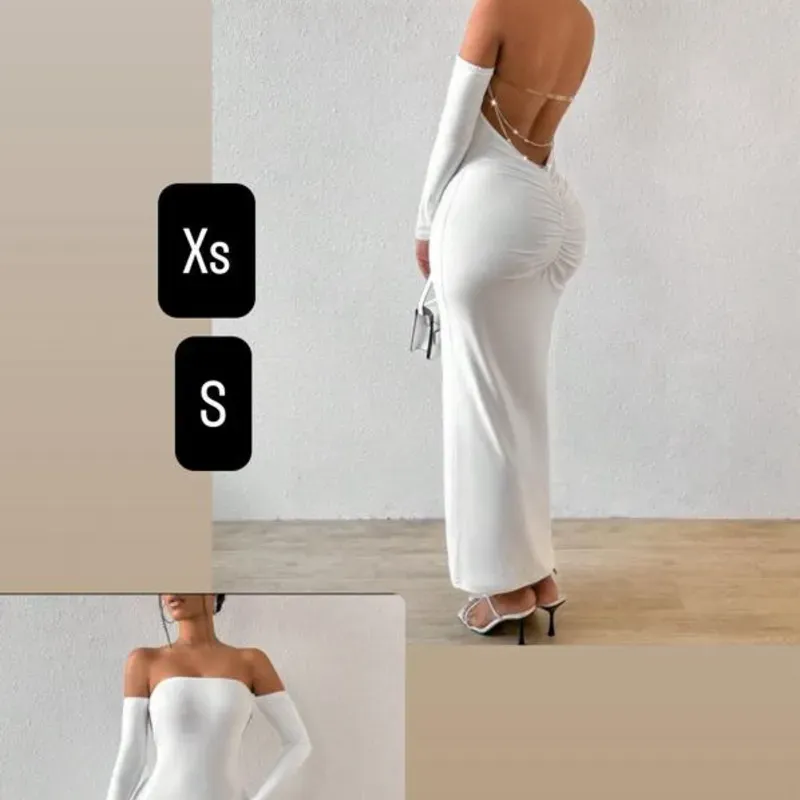 Vestido blanco largo