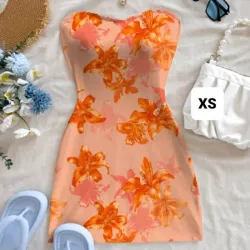 Vestido corto floreado