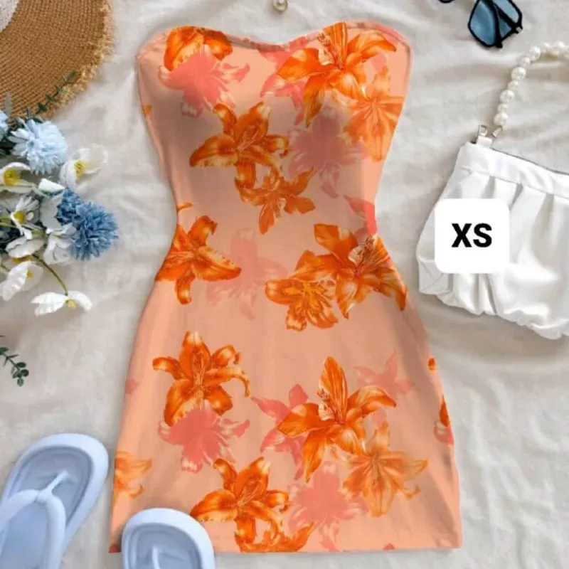 Vestido corto floreado