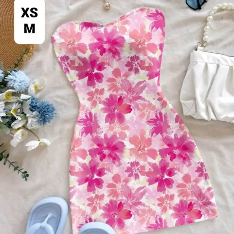 Vestido corto floreado